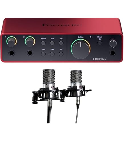 Amazon.com: Focusrite Scarlett 2i2 4th Gen USB Audio Interface and